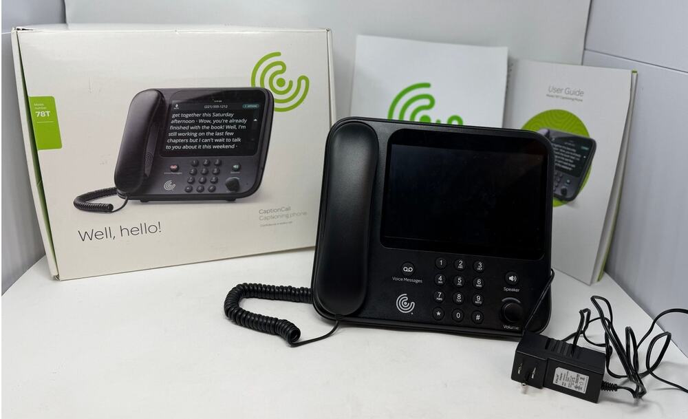 The Caption Call Advantage Captioning Phone 'Life is Calling' Model 78T